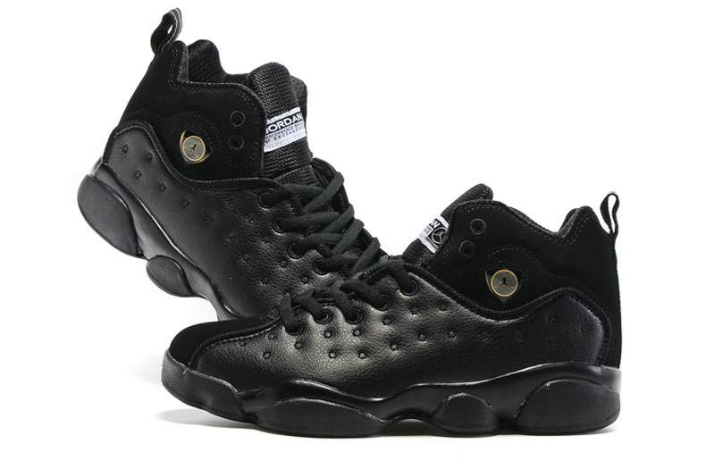 2016 Air Jordan Team 2 GS All Black Shoes - Click Image to Close